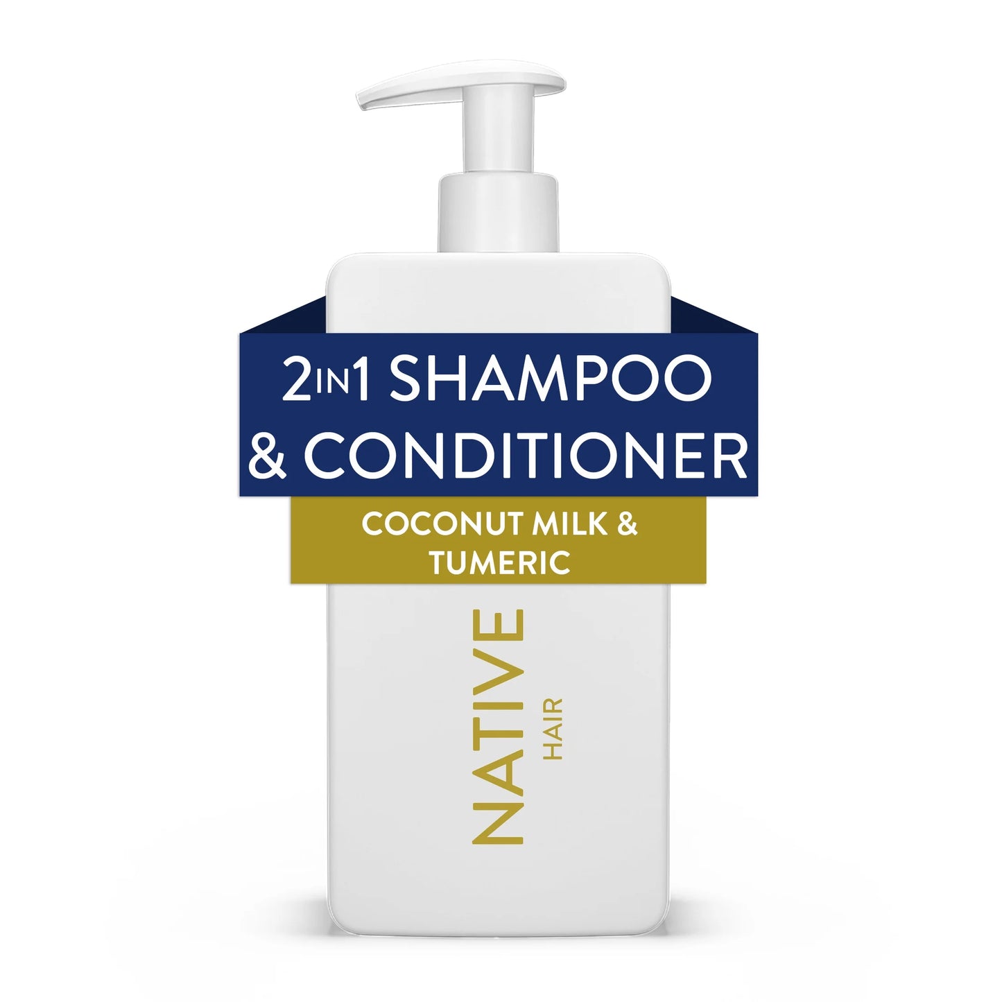Curl Care 2-In-1 Mens Shampoo and Conditioner Coconut Milk and Turmeric 16.5 Fl Oz