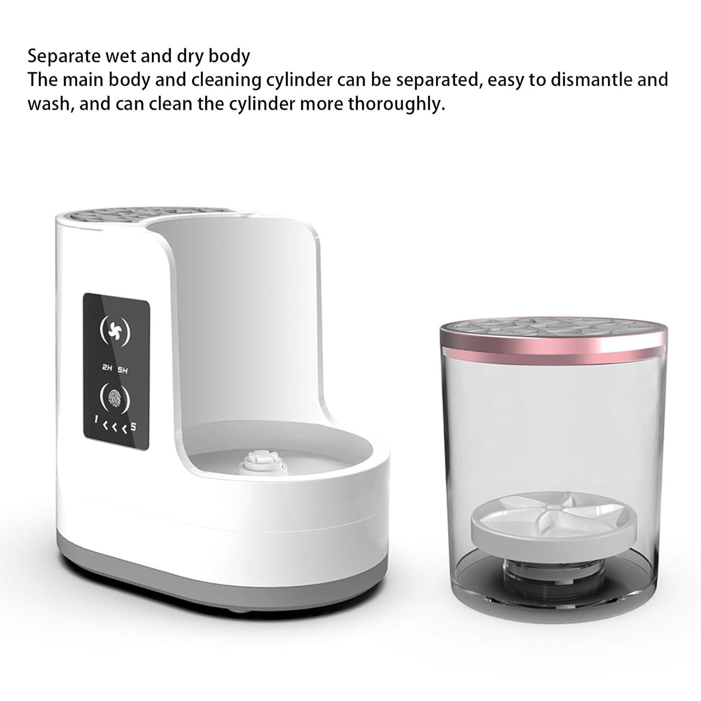Electric Makeup Brush Cleaner, Machine Makeup Brush Cleaner, Makeups Brushes Drying Machine for Removing Cosmetic Residuely, Grease from Brushes