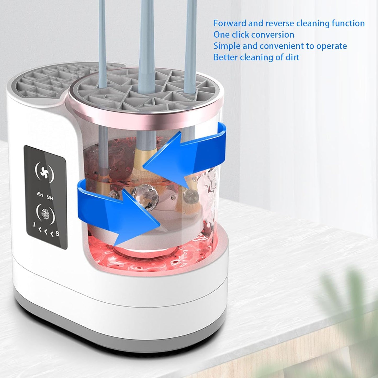 Electric Makeup Brush Cleaner, Machine Makeup Brush Cleaner, Makeups Brushes Drying Machine for Removing Cosmetic Residuely, Grease from Brushes