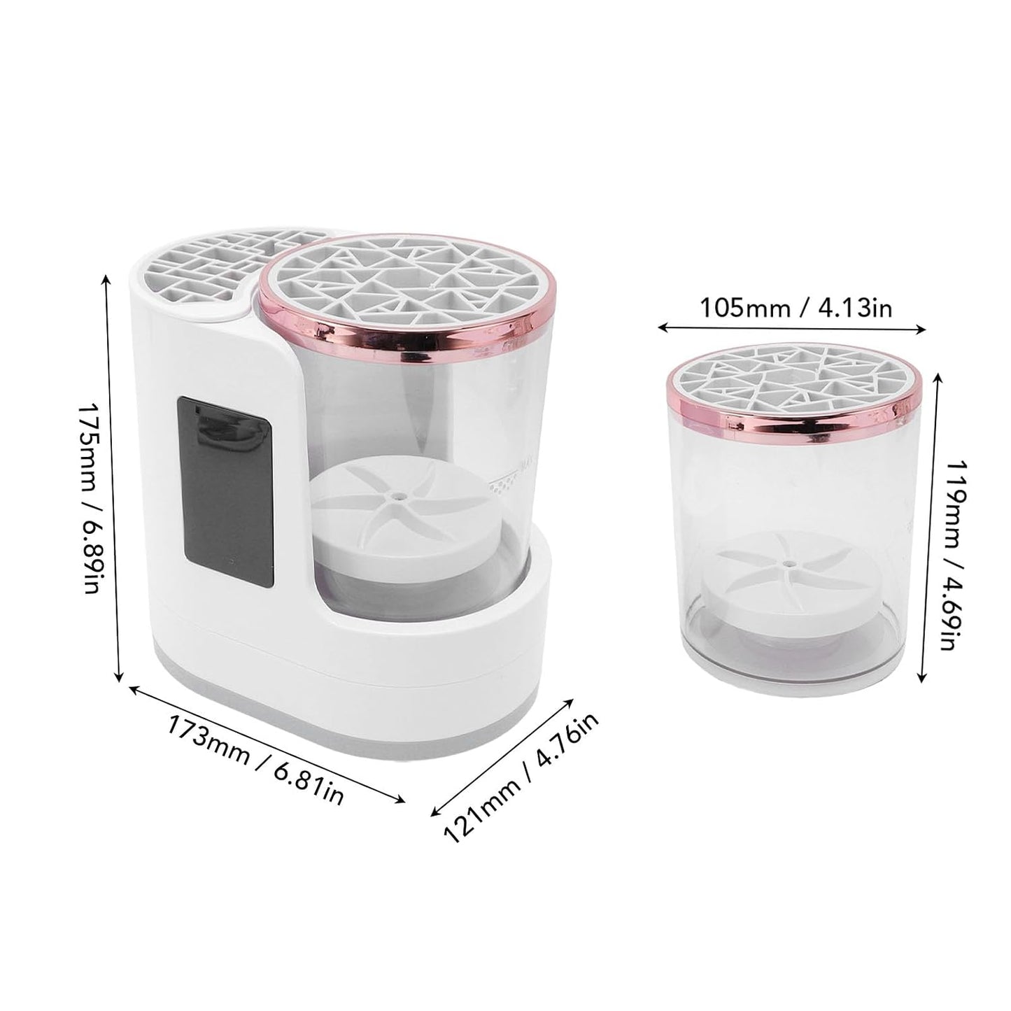 Electric Makeup Brush Cleaner, Machine Makeup Brush Cleaner, Makeups Brushes Drying Machine for Removing Cosmetic Residuely, Grease from Brushes
